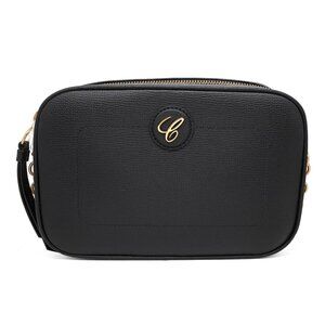 Chopard Happy Sport Black Grained Leather Camera Bag 95000-1110